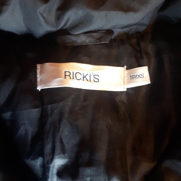 Ricki's Black Down Vest with Pockets Size XS - Picture 3 of 7